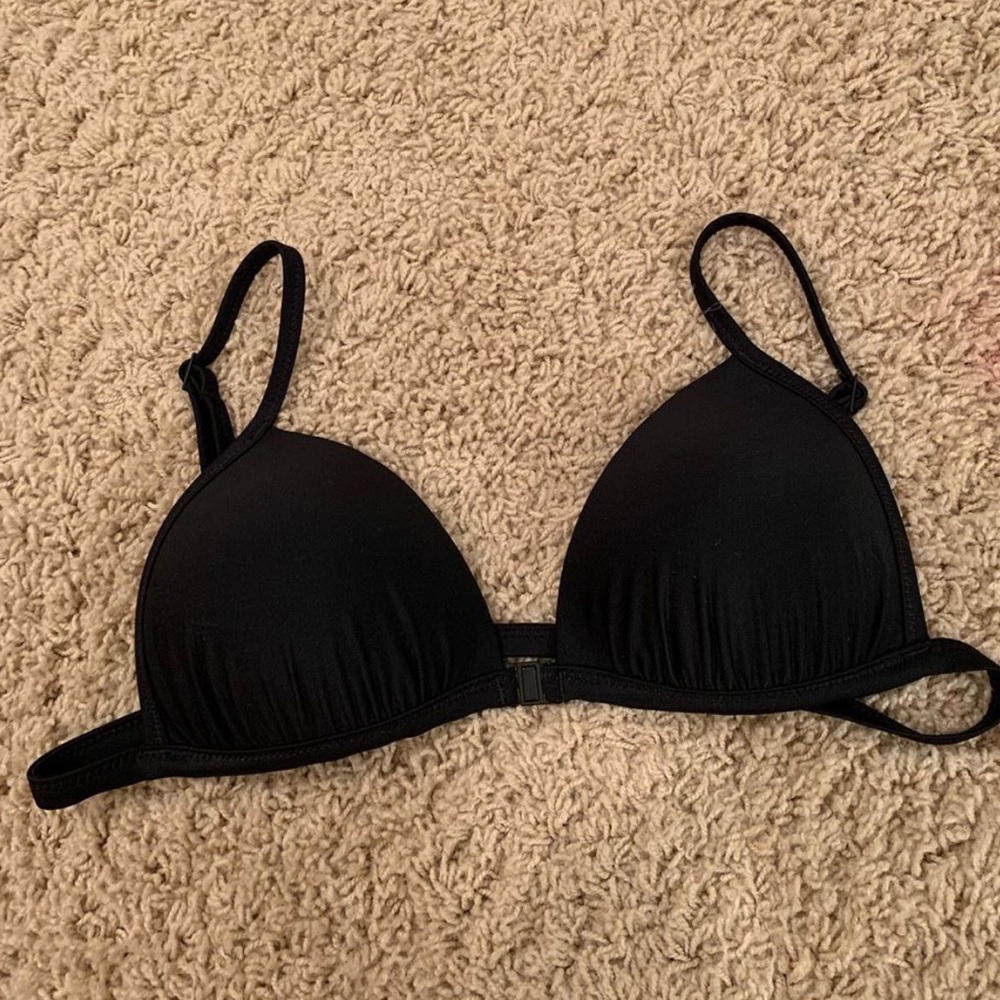 plain black aerie swimsuit top